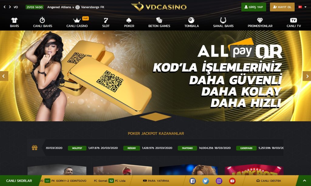 VdCasino İlk Üyelik Bonusu